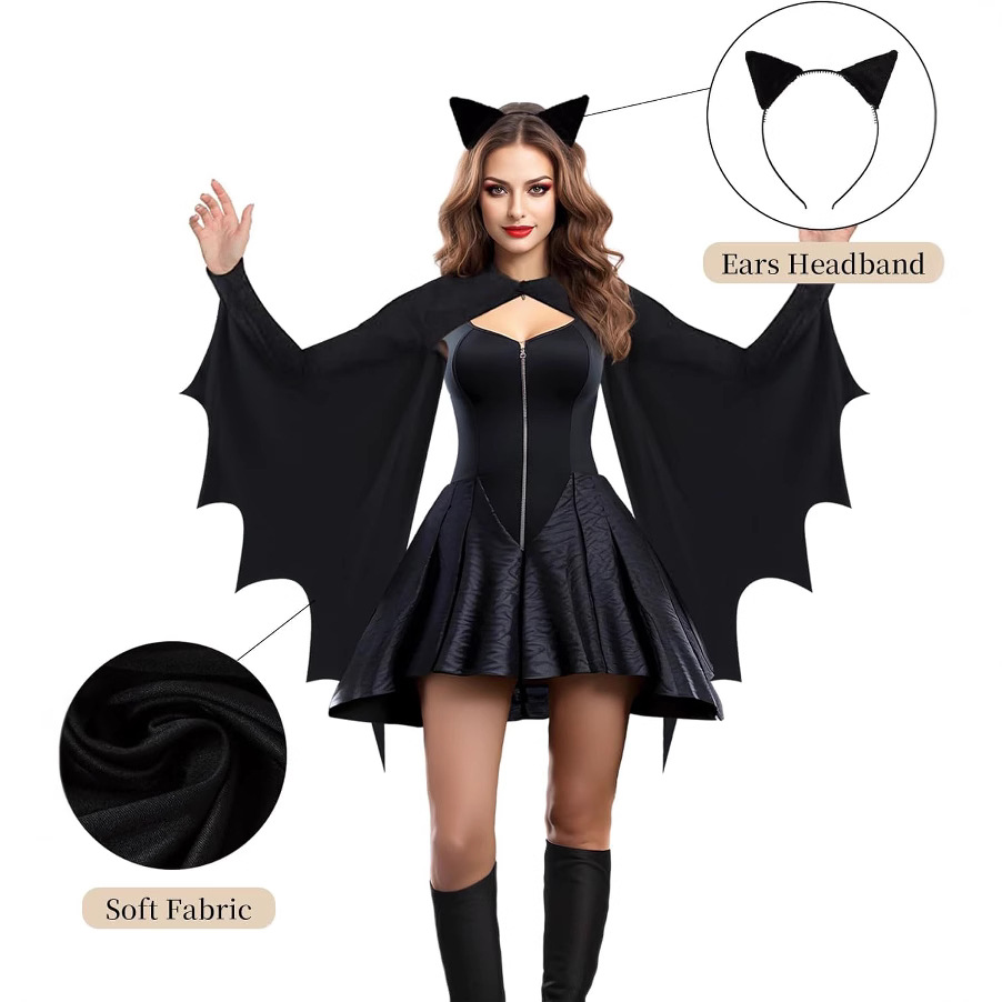 Cosplay Bat Prop - 유니섹스 성인 할로윈 코스튬 뱀파이어 악마