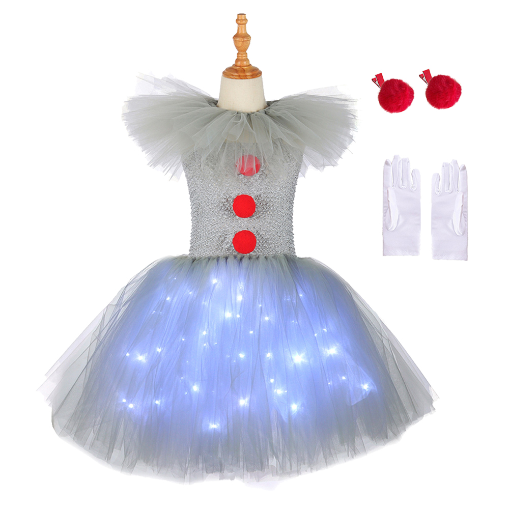 그레이 조커 소녀 할로윈 LED 라이트업 코스튬 튜튜  - Cosplay Prop Bow 리뷰 및 가격