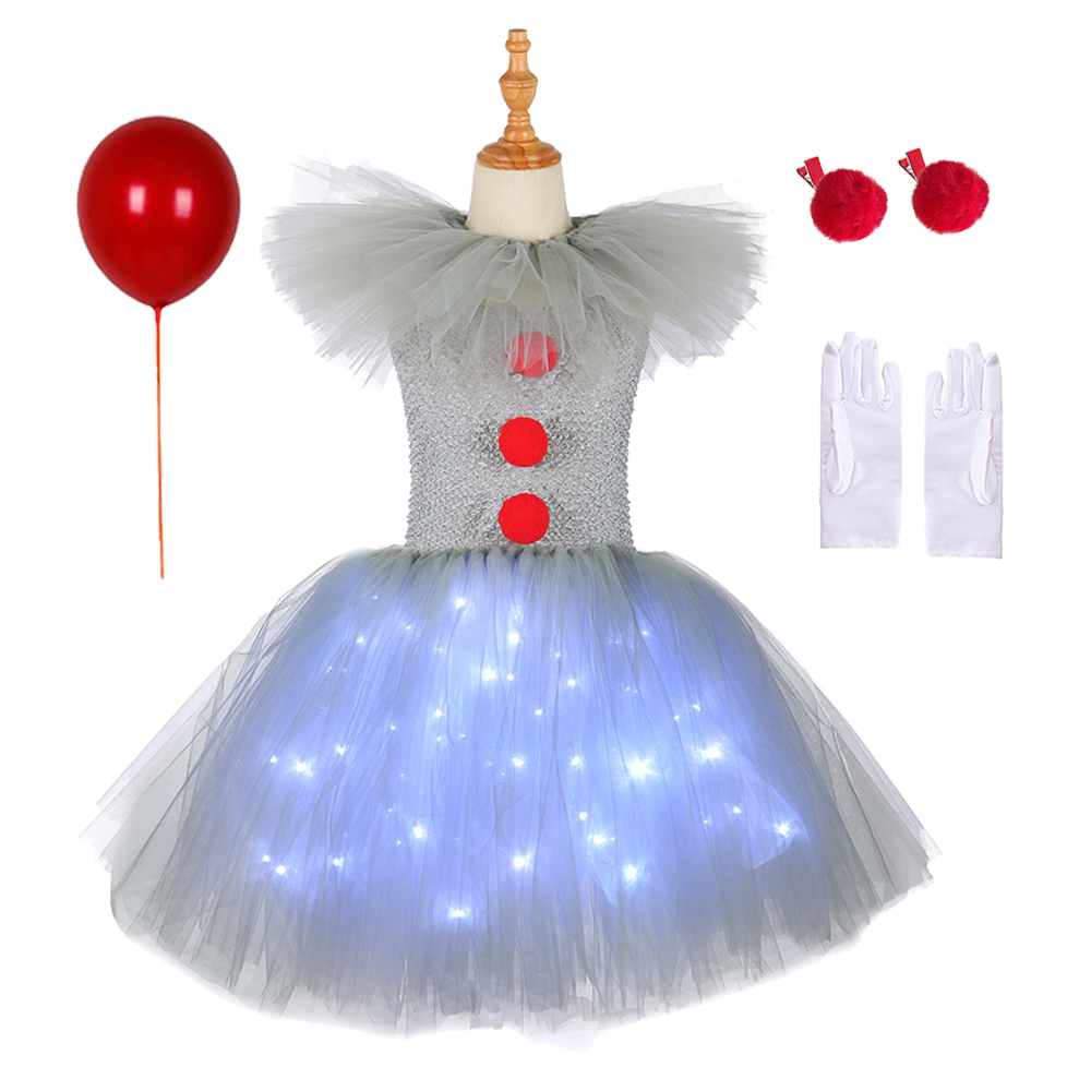 그레이 조커 소녀 할로윈 LED 라이트업 코스튬 튜튜  - Cosplay Prop Bow 리뷰 및 가격